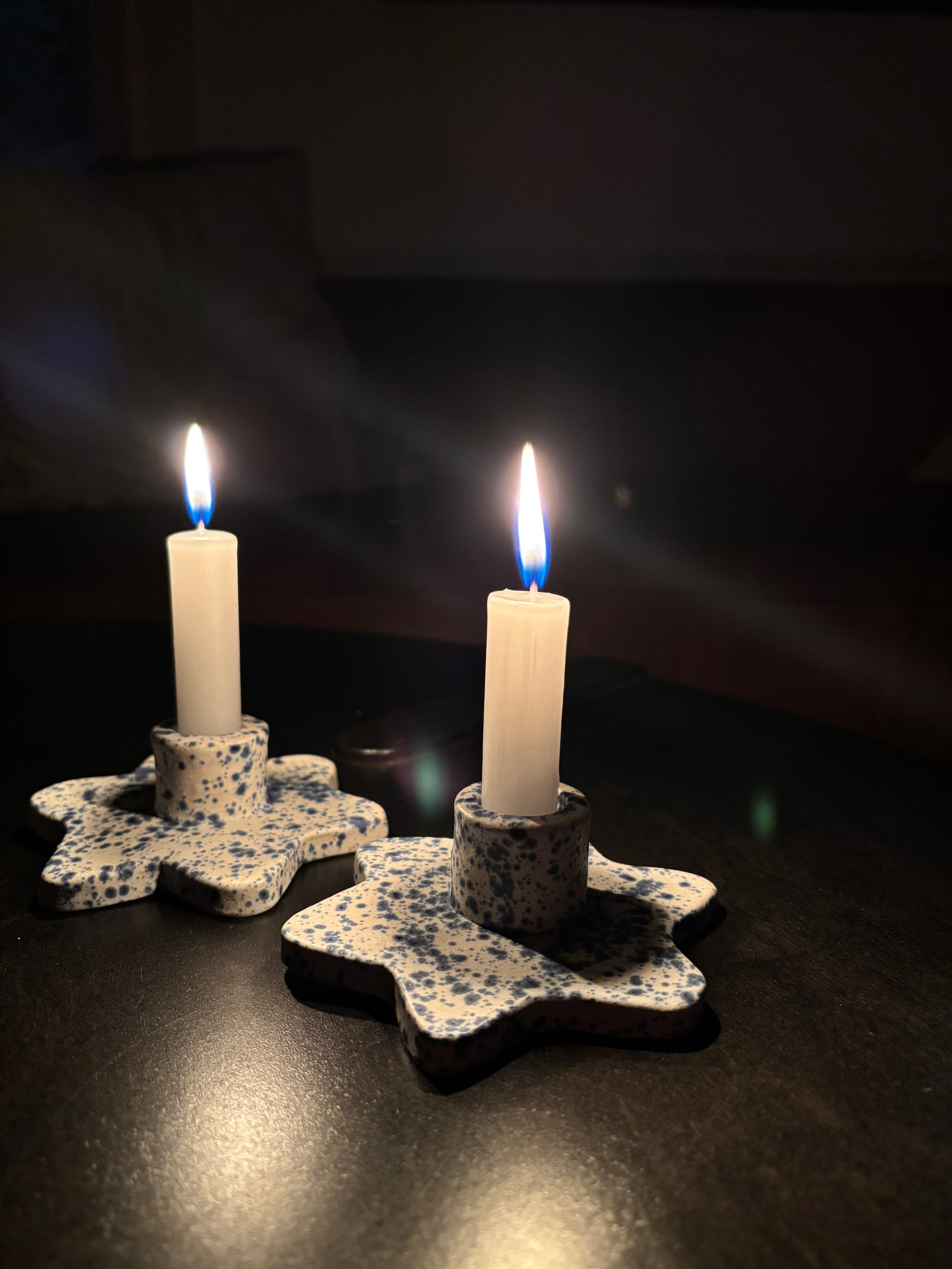 Handmade Shabbat Candle Stick Holders